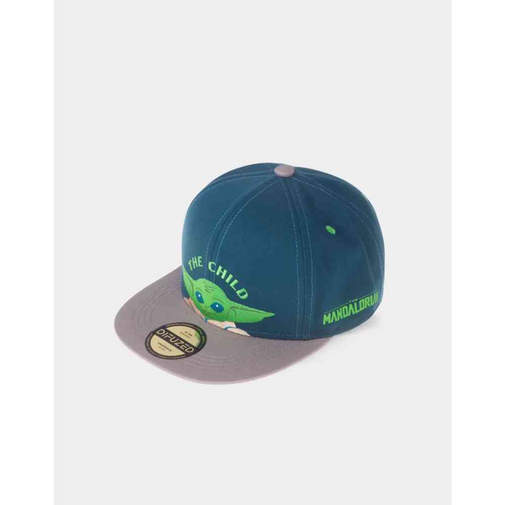 Star Wars - The Mandalorian Snapback pet kinderen - Blauw/Grijs